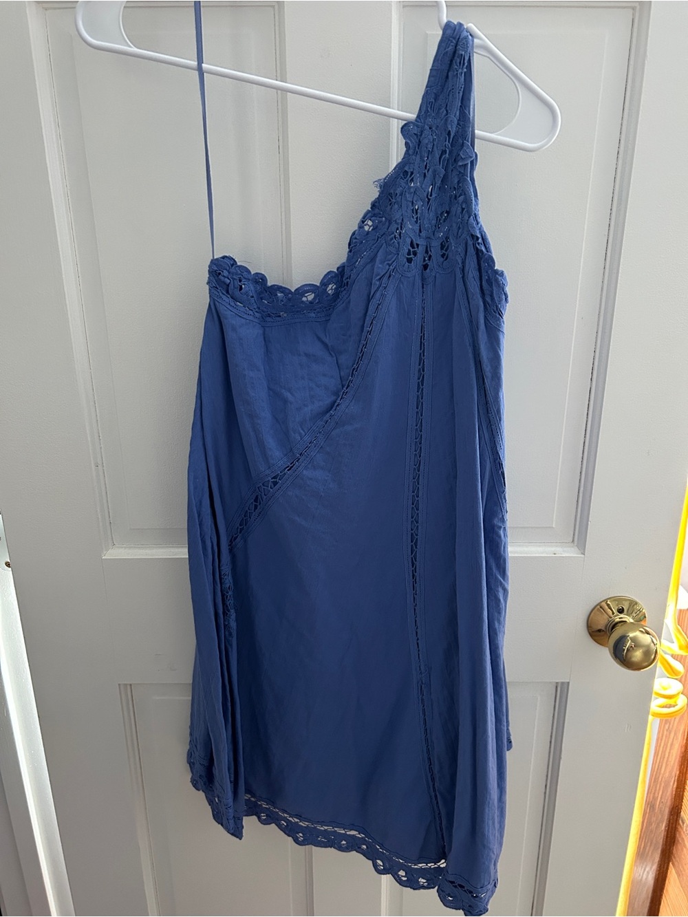 free people one shoulder mini dress